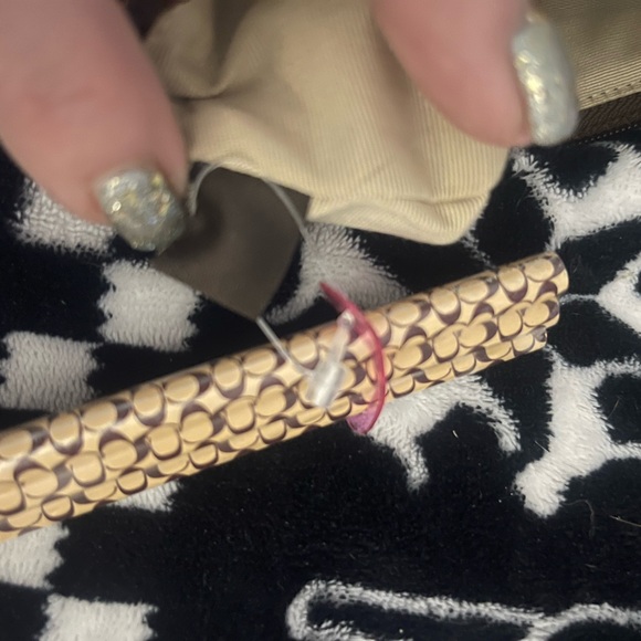 Coach Colorful Striped Pencil Case with pencils - Picture 9 of 12